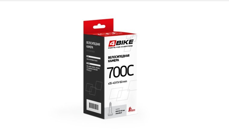 

Камера 4Bike 700Cx35-43C f/v ниппель 60 мм, ARV000131