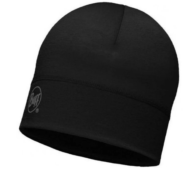 Шапка Buff Merino Lightweight Hat Solid Black, US:one size, 132814.999.10.00