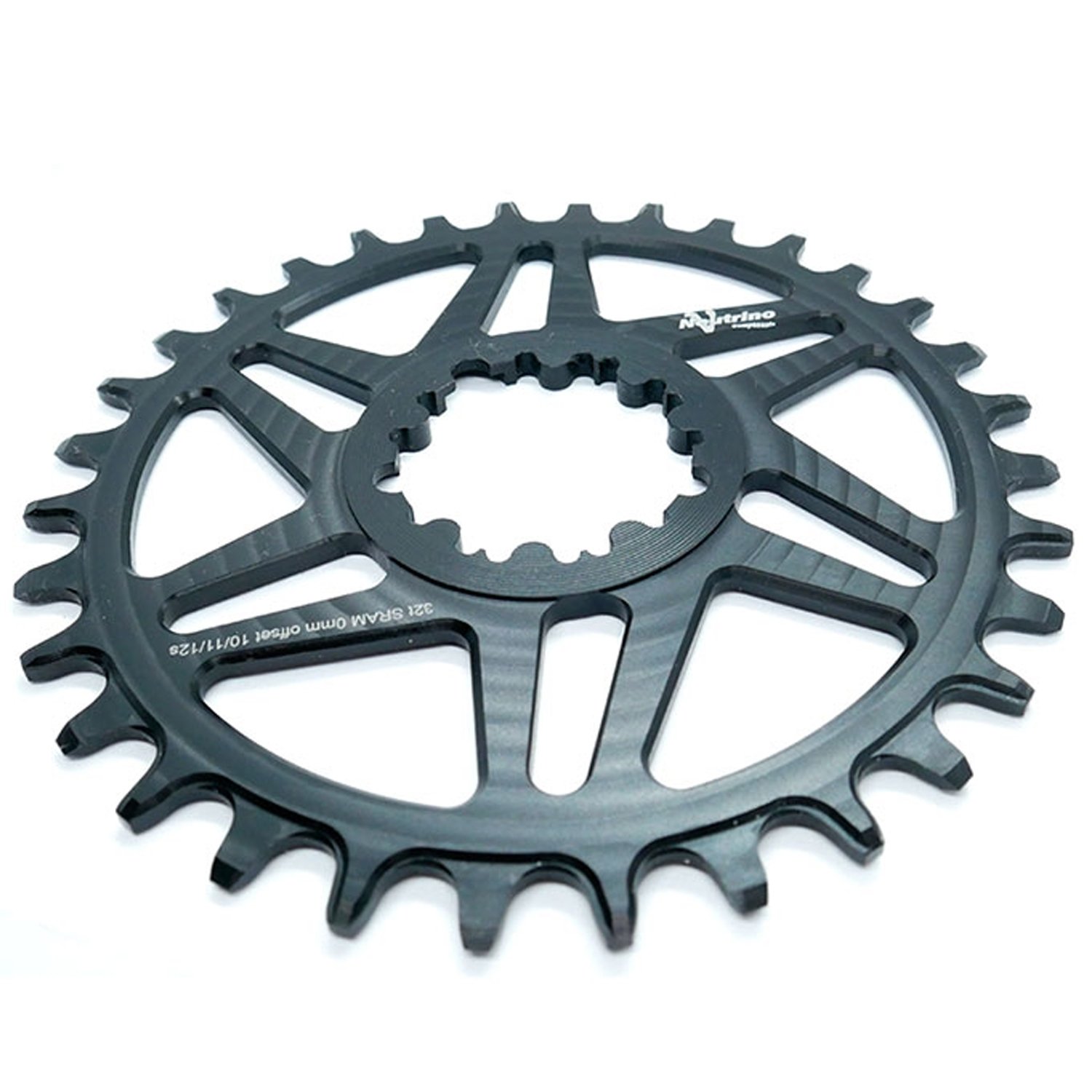 

Звезда велосипедная Neutrino SRAM BB30, передняя, 36Т, серебристый, УТ000182443, Черный
