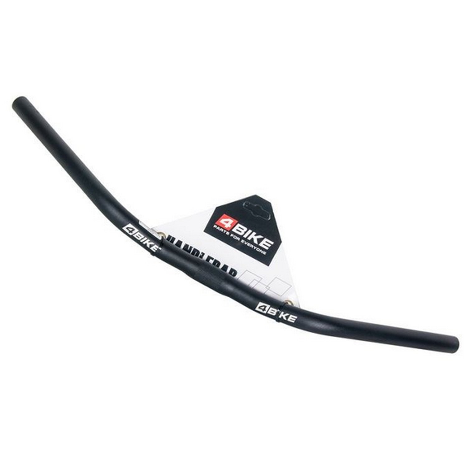 

Руль велосипедный 4BIKE ARV-HB-16-61025S, W:610*33°, D:25.4, чёрный, ARV000182