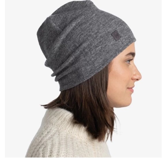 Шапка Buff Merino Fleece Hat Grey, US:one size, 129446.937.10.00