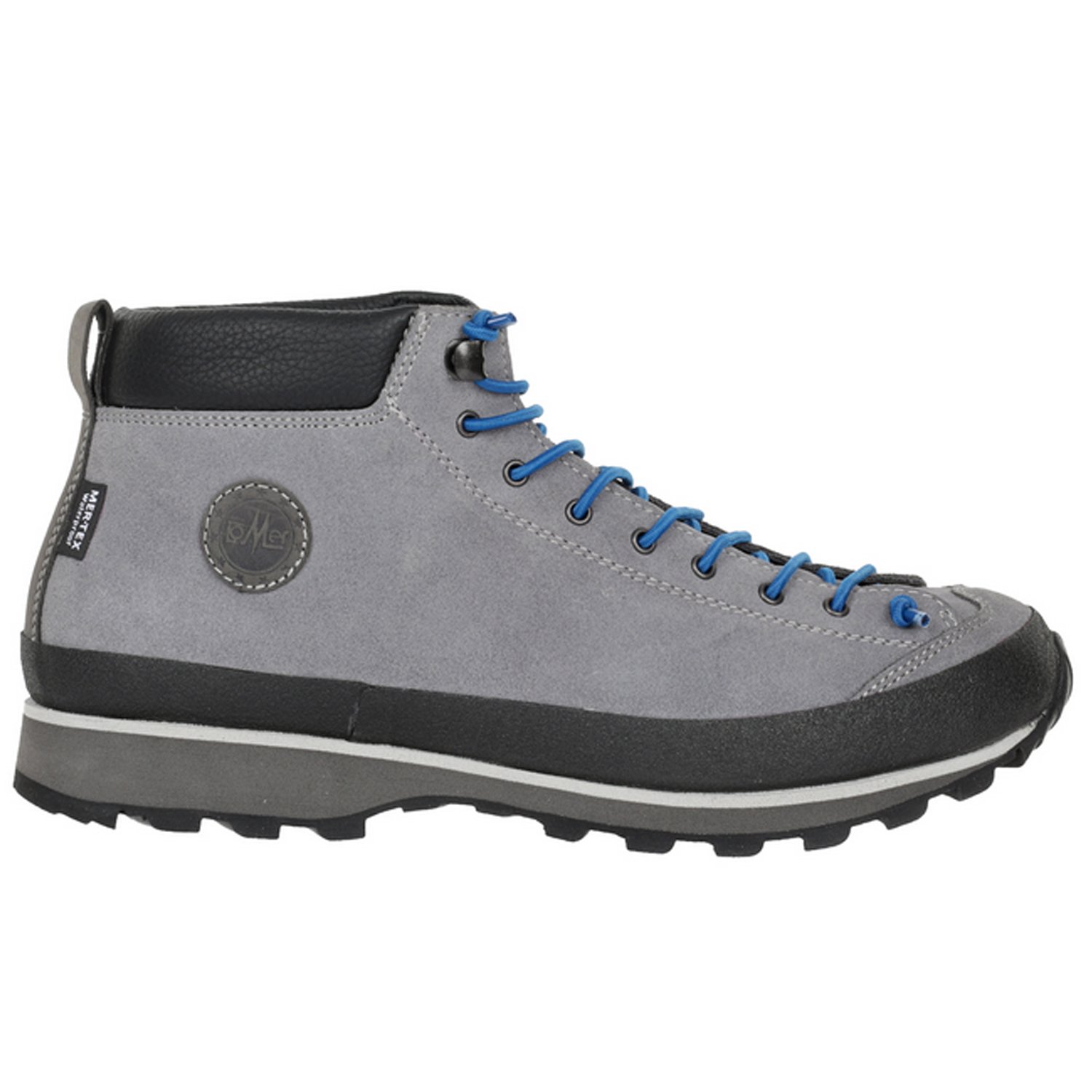 фото Ботинки lomer bio naturale mid mtx suede ash/laguna, женские, серый, 2022-23, 50085_a_03