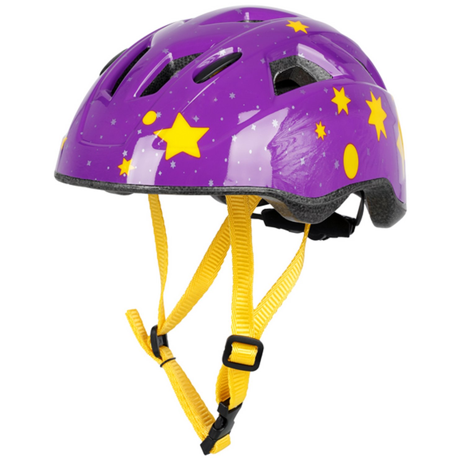 Велошлем Oxford Stars Junior Helmet, детский, желтый/фиолетовый, 2023, STARSL диск johns d51мм 15кг 91010 15с желтый