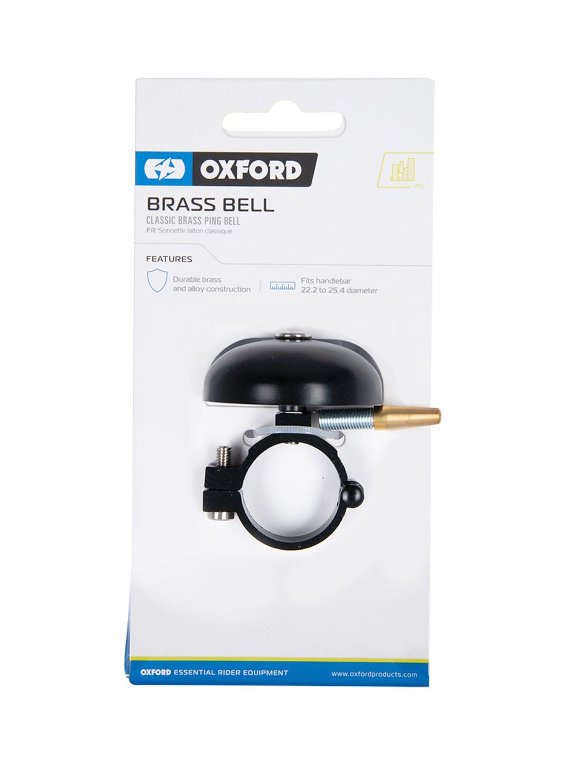 Звонок велосипедный Oxford Classic Brass Ping Bell Black б/р, BE159B купить на ЖДБЗ.ру - фотография № 3