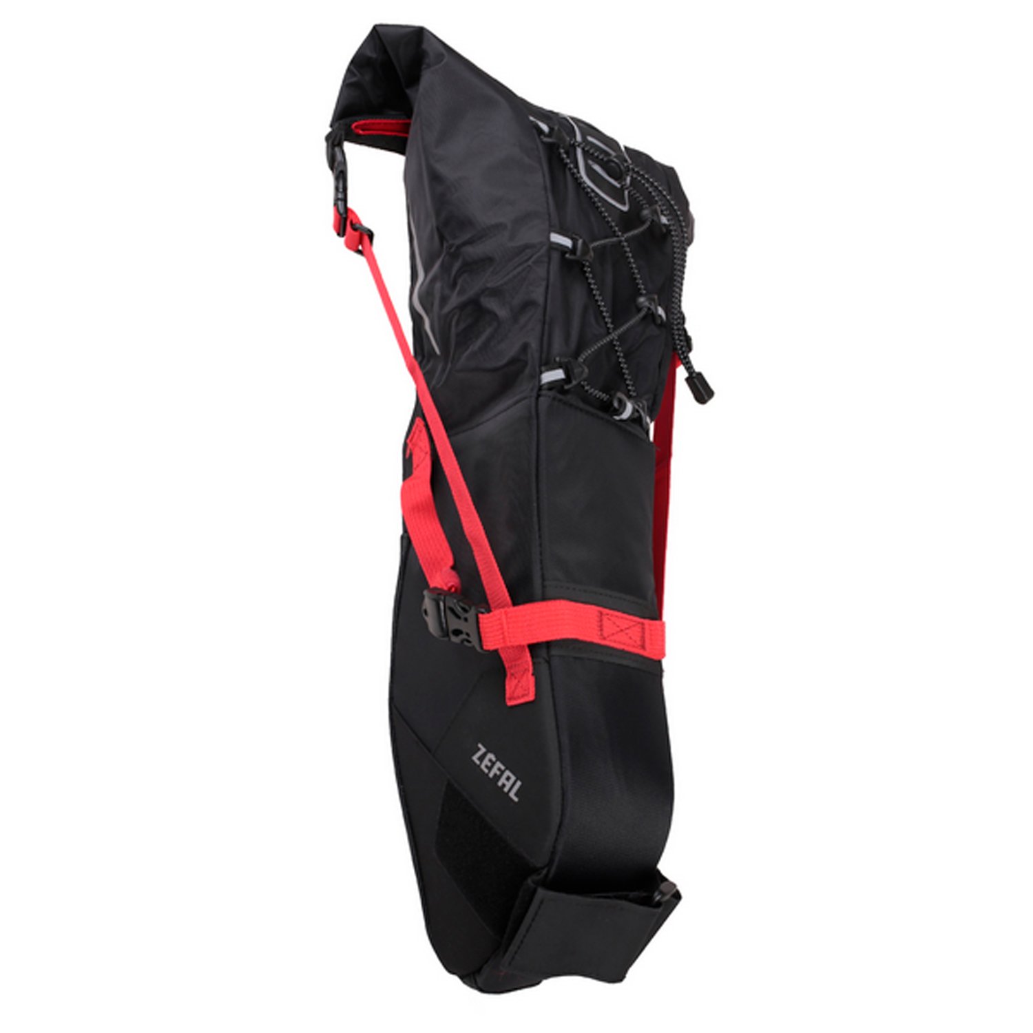 Сумка велосипедная Zefal Z Adventure R11 Saddle Bag, подседельная, объем от 5 до 11L, красный/черный, 2023, 7001 сумка велосипедная zefal iron pack 2 s tf saddle bag подседельная 0 5l 2023 7025