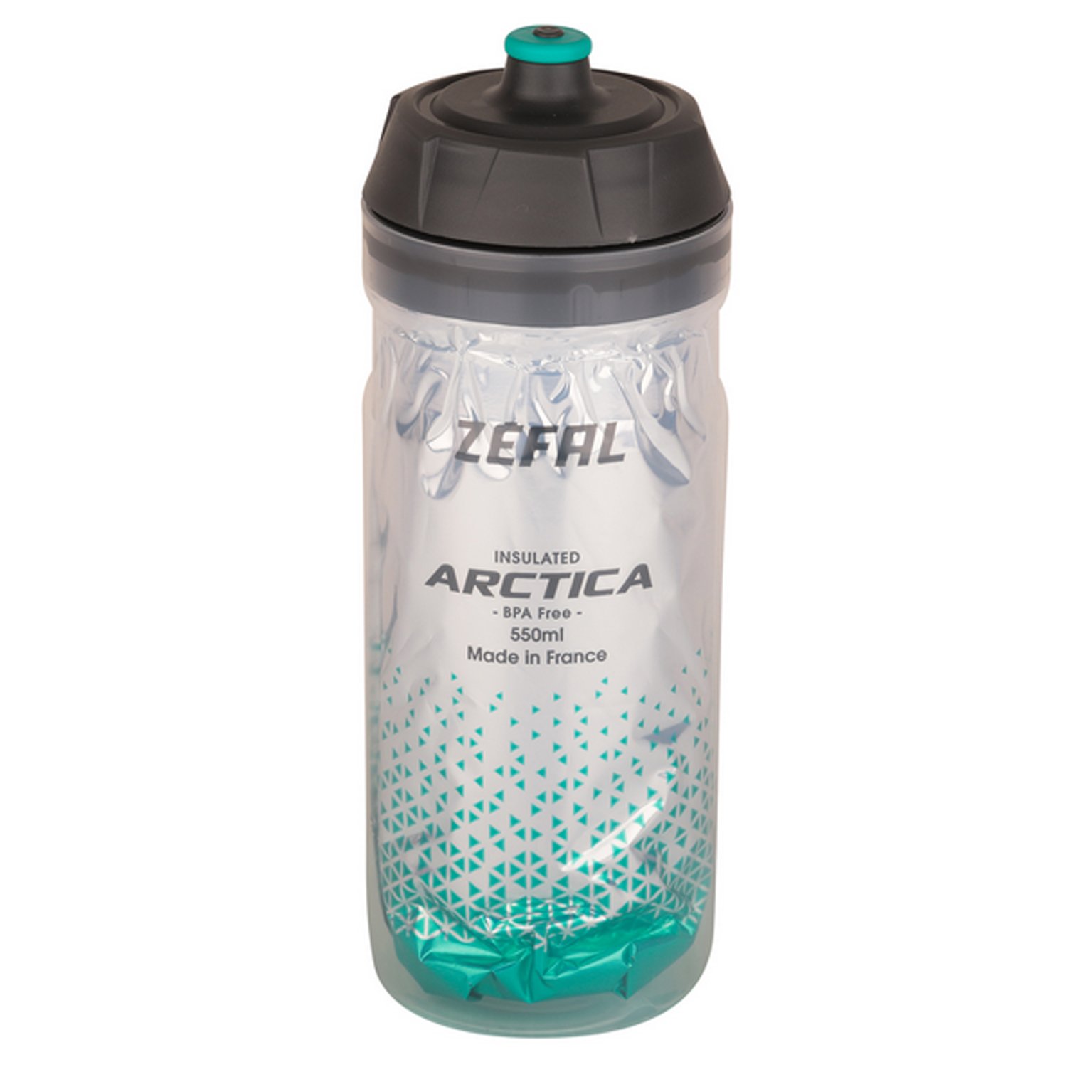 Термофляга велосипедная Zefal Arctica 55 Bottle, пластик, 550 мл, голубой/серый, 2023, 1662 флягодержатель велосипедный oxford bottle cage алюминий серый 2023 of560