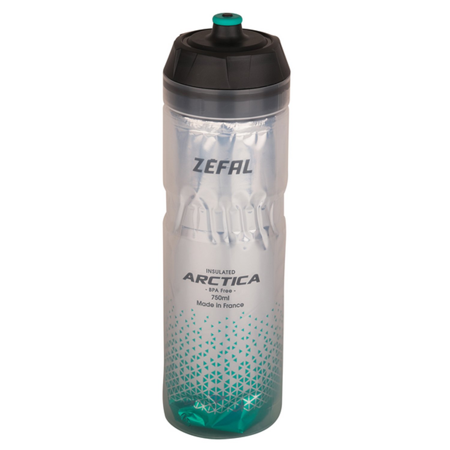 Термофляга велосипедная Zefal Arctica 75 Bottle, пластик, 750 мл, голубой/серый, 2023, 1672 сумка велосипедная под флягу acepac fat bottle bag серый 132022