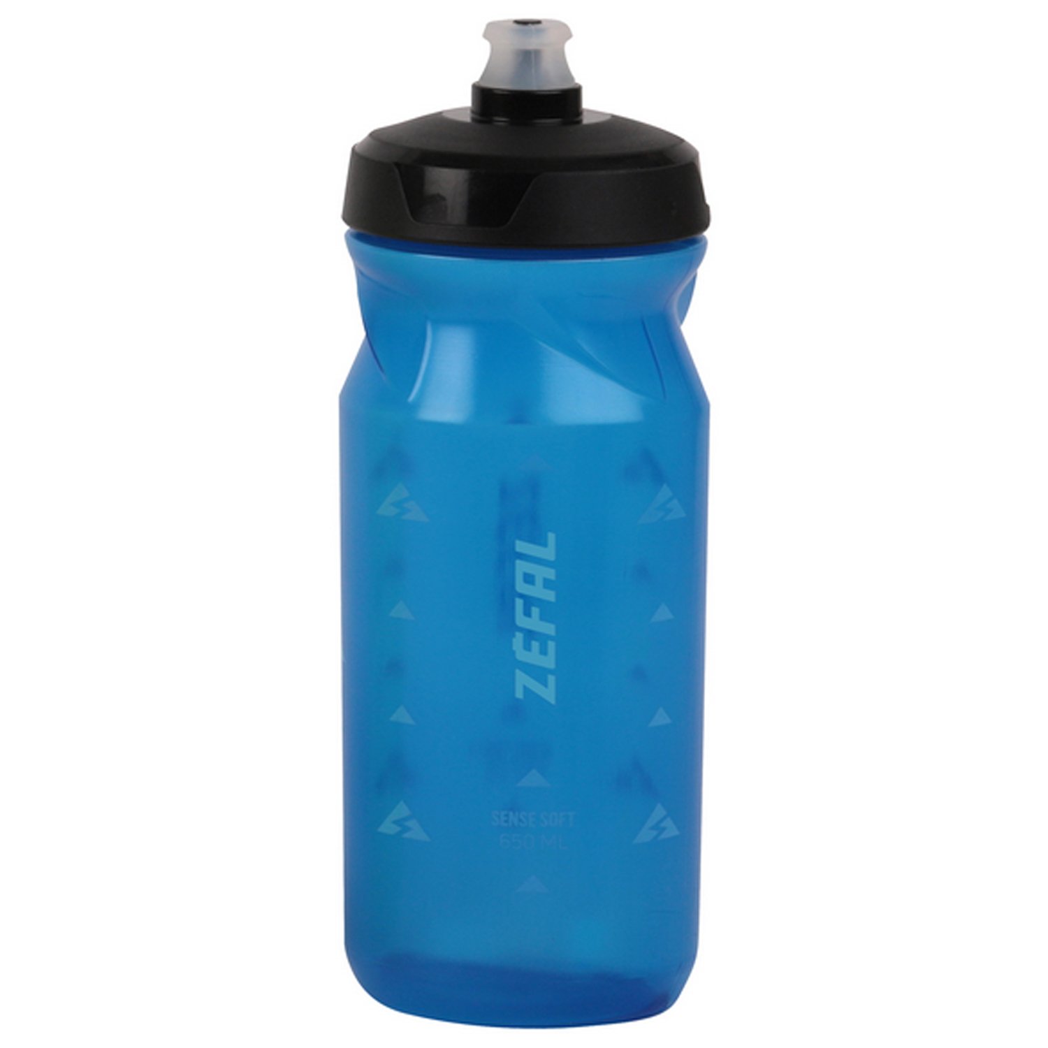 Фляга велосипедная Zefal Sense Soft 65 Bottle Translucent, пластик, 650 мл, синий, 2023, 155L защитная плёнка велосипедная zefal armor tape 1m roll б р 2606