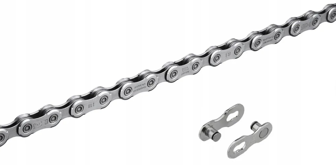 

Цепь велосипедная Shimano Deore, M6100, 12 скоростей, 118 звеньев, замок цепи, серебристая, без упаковки, KCNM6100118Q