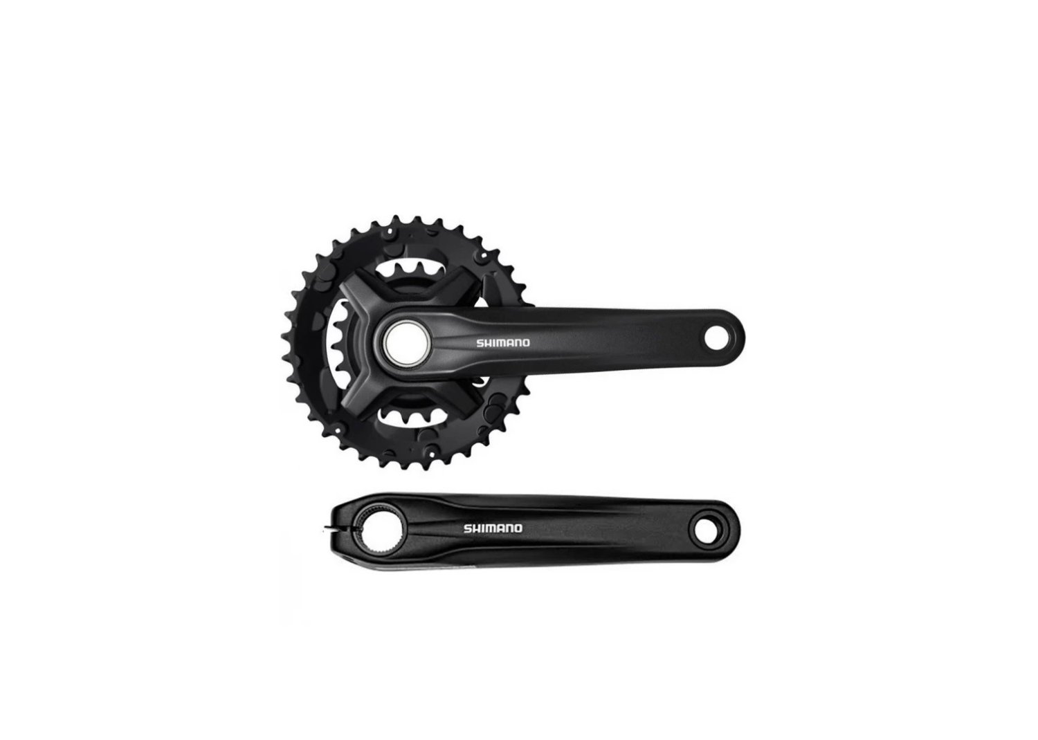 

Система SHIMANO Acera, FC-MT210, 36/22T, 2x9, 170мм, интегрированный вал, черная, AFCMT210BCB62L