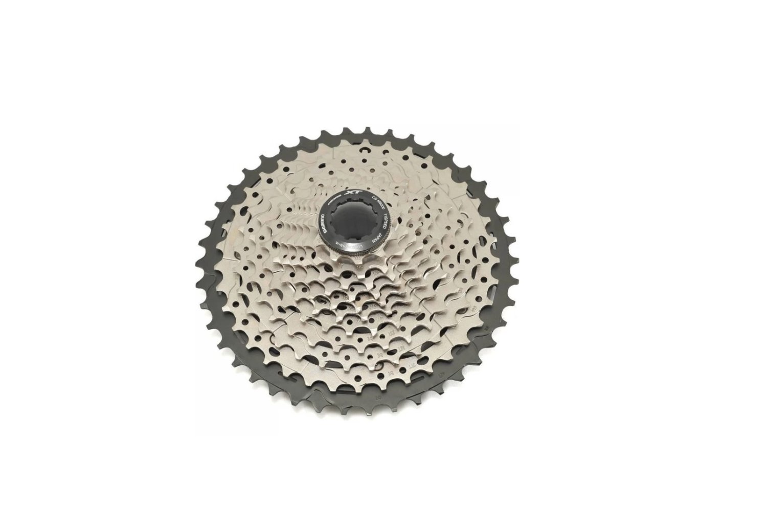  Кассета велосипедная Shimano Deore XT, M8000, 11 скоростей, 11-42Т, черно-серебристая, без упаковки, KCSM8000142