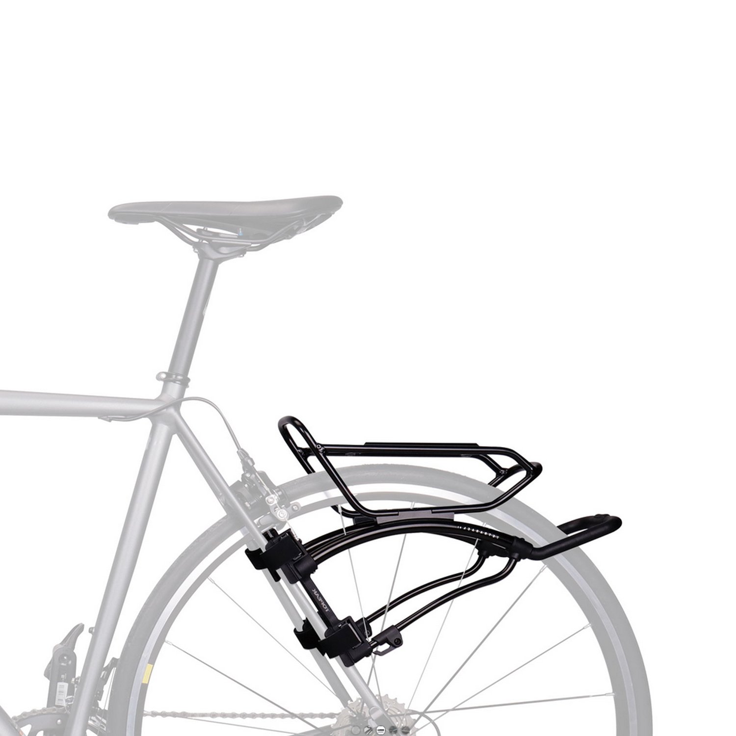 фото Велобагажник topeak tetrarack r2 gravel/road, на перья, черный, ta2409r2