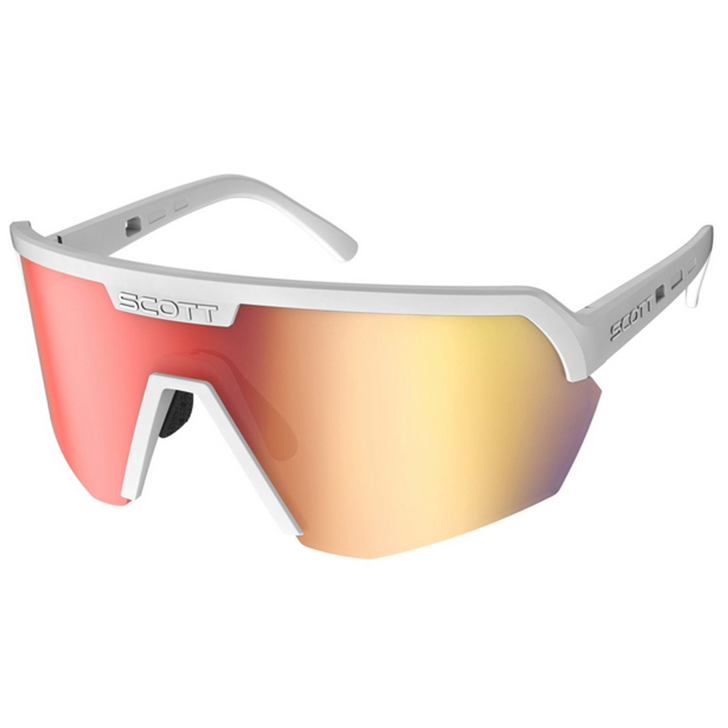 Очки велосипедные SCOTT Sport Shield, white matt/red chrome, ES281188-0196192 очки солнцезащитные white swan