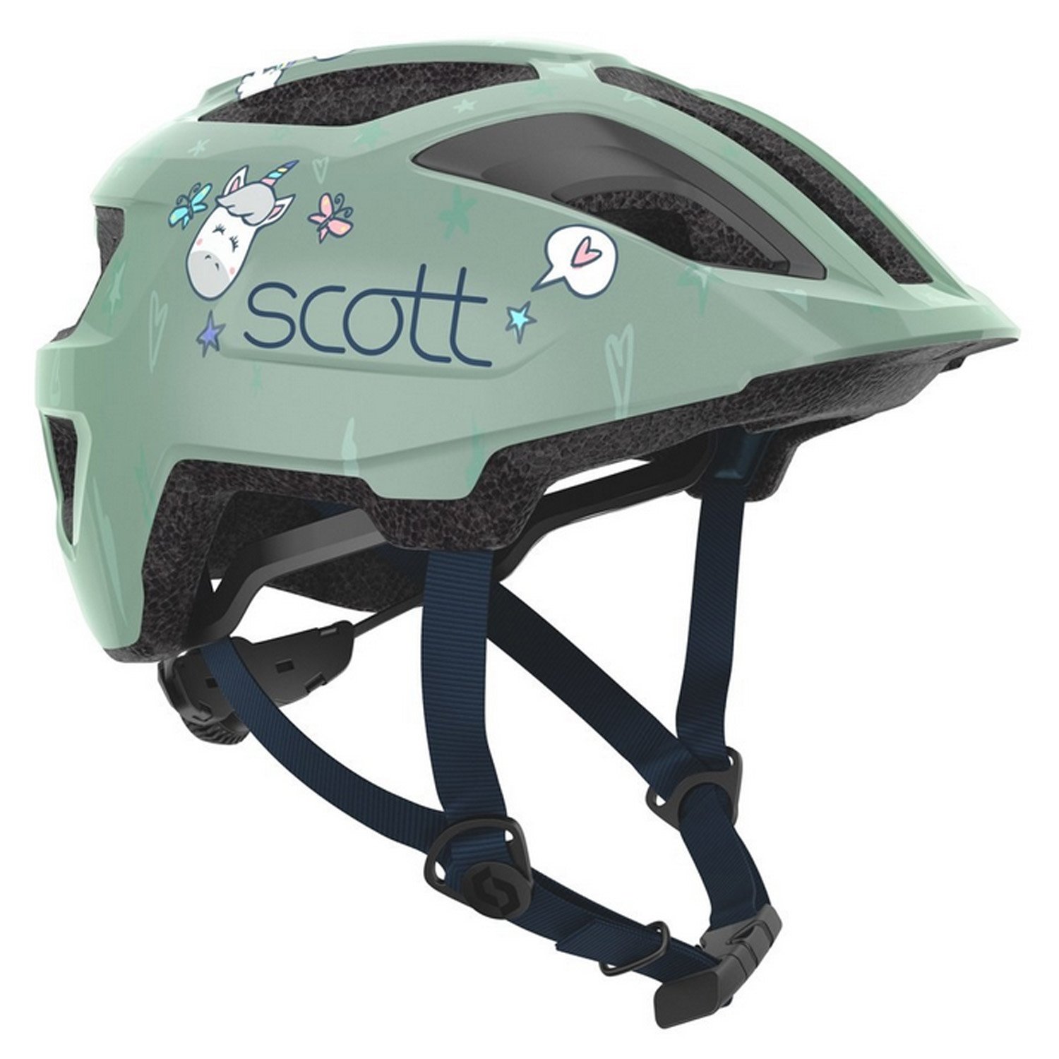 Велошлем SCOTT Kid Spunto (CE), soft green, ES275235-5487 крылья велосипедные hog yfp 37 20 24 с интегрированным задним габаритным фонарем пластик черные hog 37