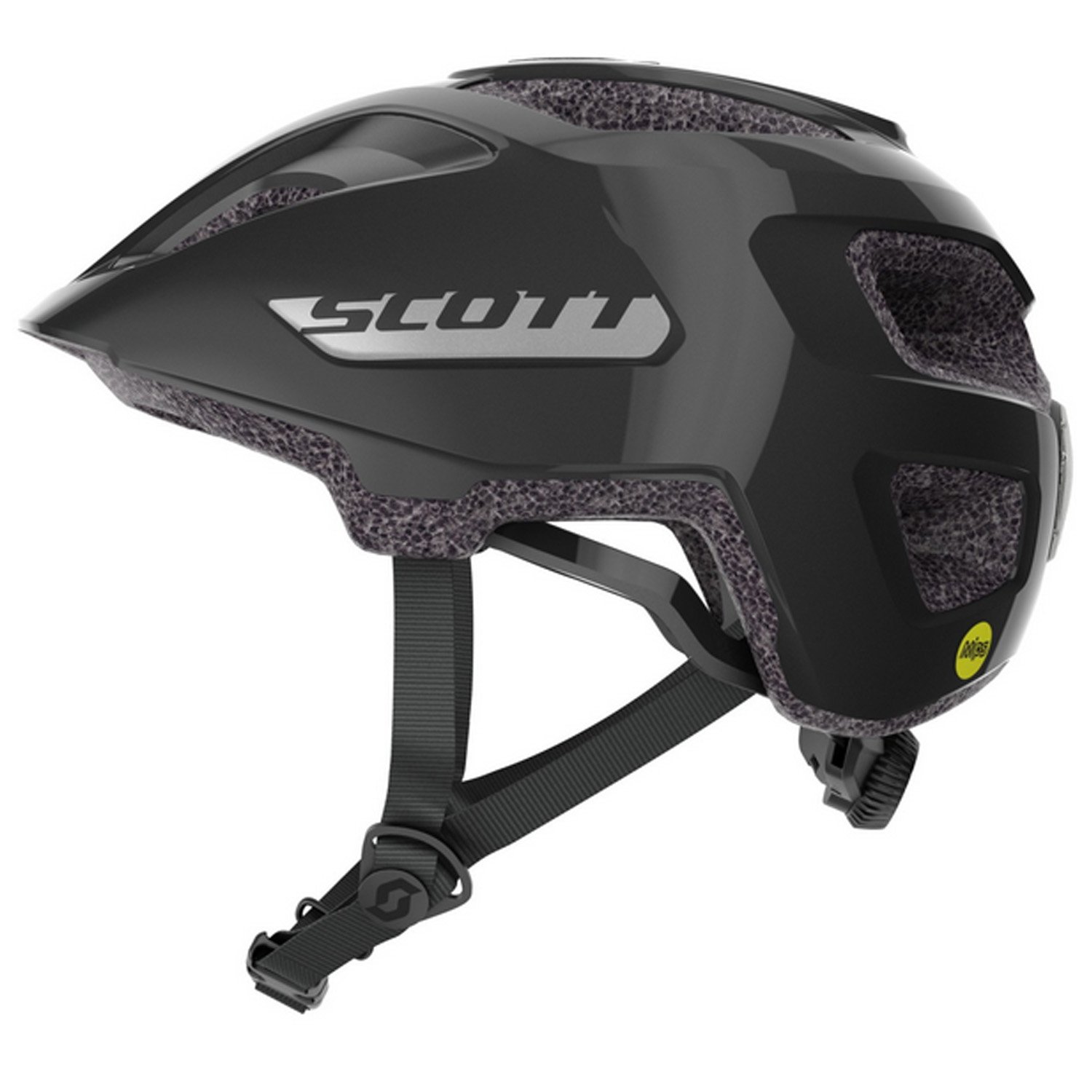 Велошлем SCOTT Jr Spunto Plus (CE), black/reflective grey, ES288597-5365 вставка в шлем scott watu grey 215851