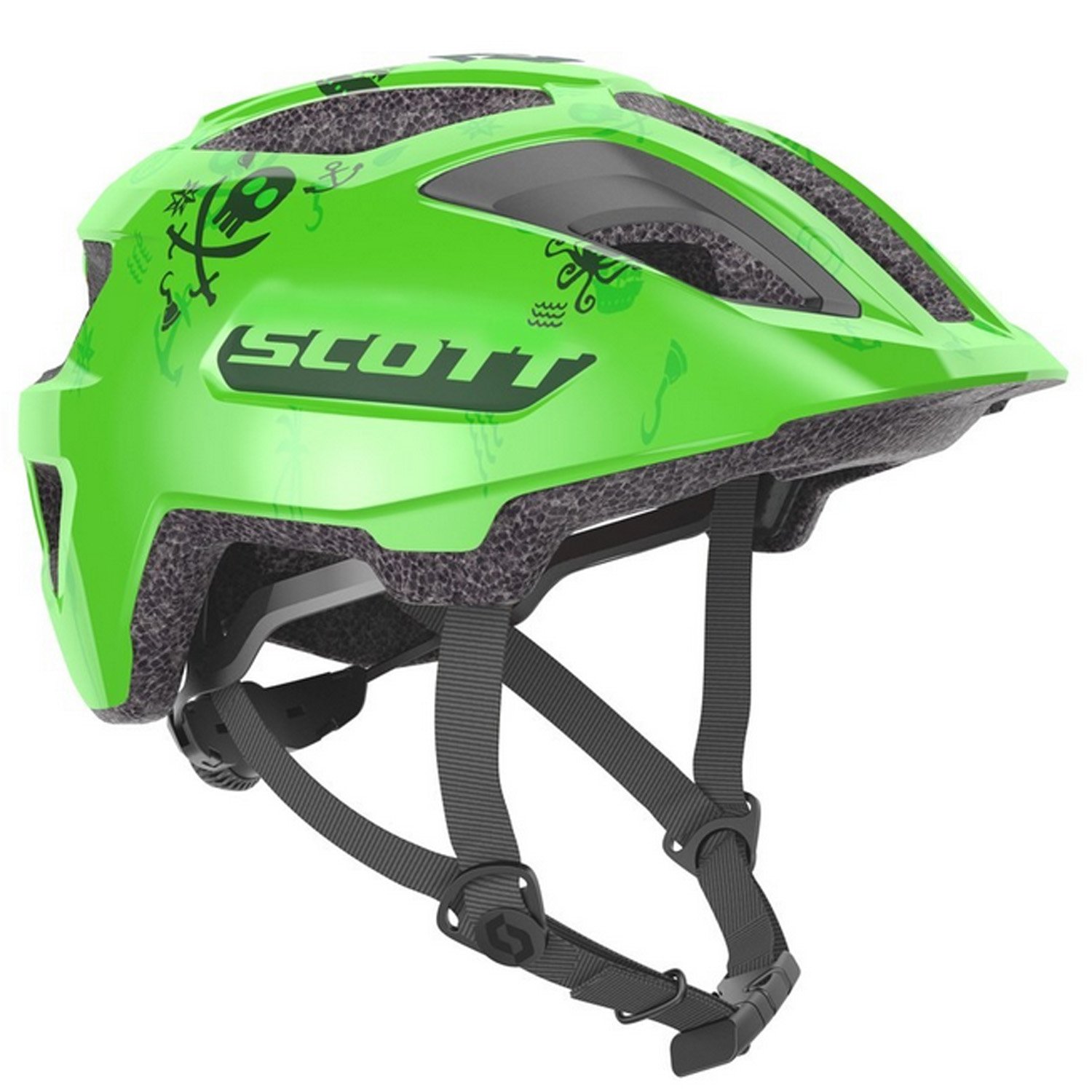 Велошлем SCOTT Jr Spunto (CE), fluo green, ES275232-5407, размер 50-54, цвет зеленый УТ-00315872 - фото 1