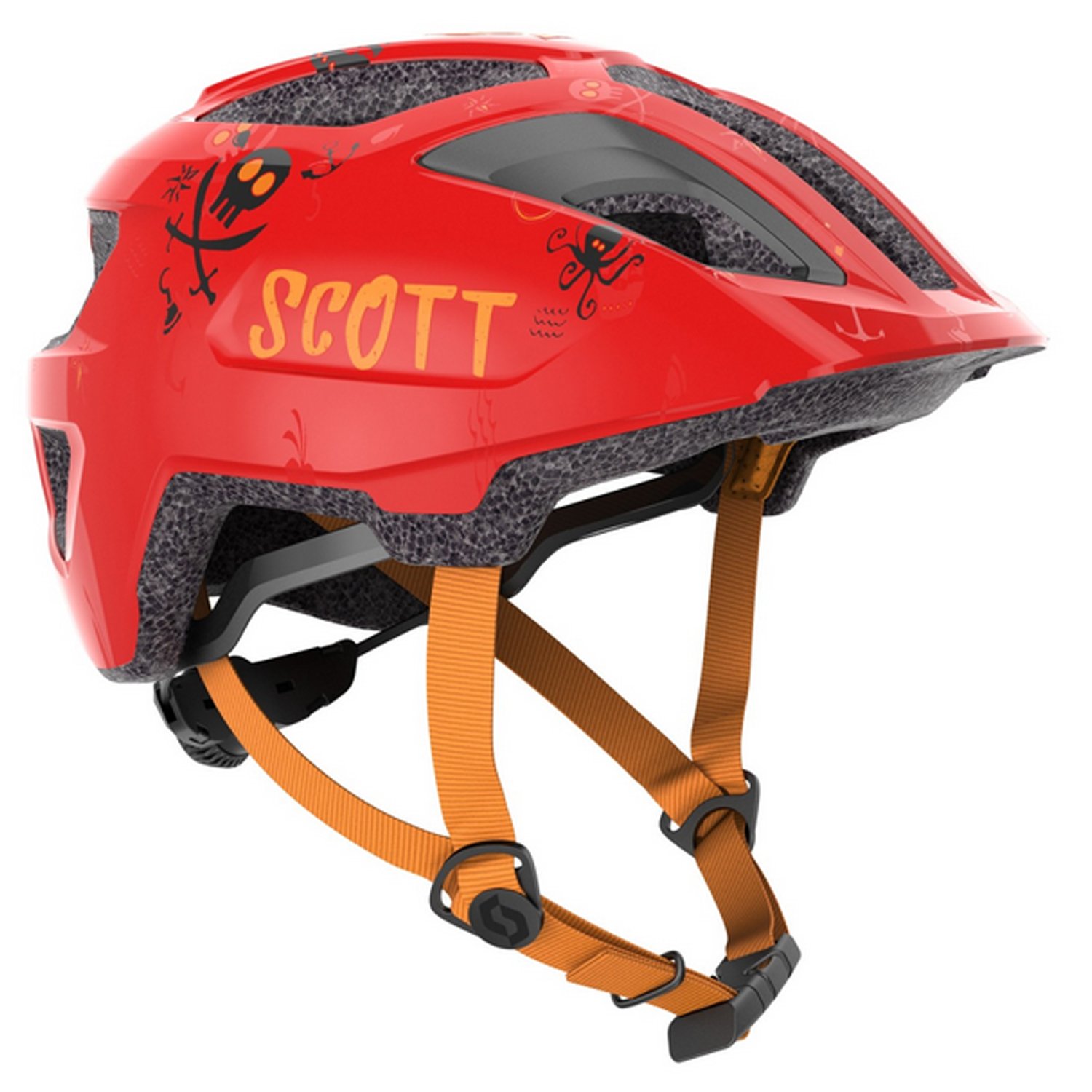 Велошлем SCOTT Spunto Kid (CE), детский, florida red, ES275235-6909 шлем велосипедный scott spunto kid red orange onesize 50 56 см 2019 270115 1045