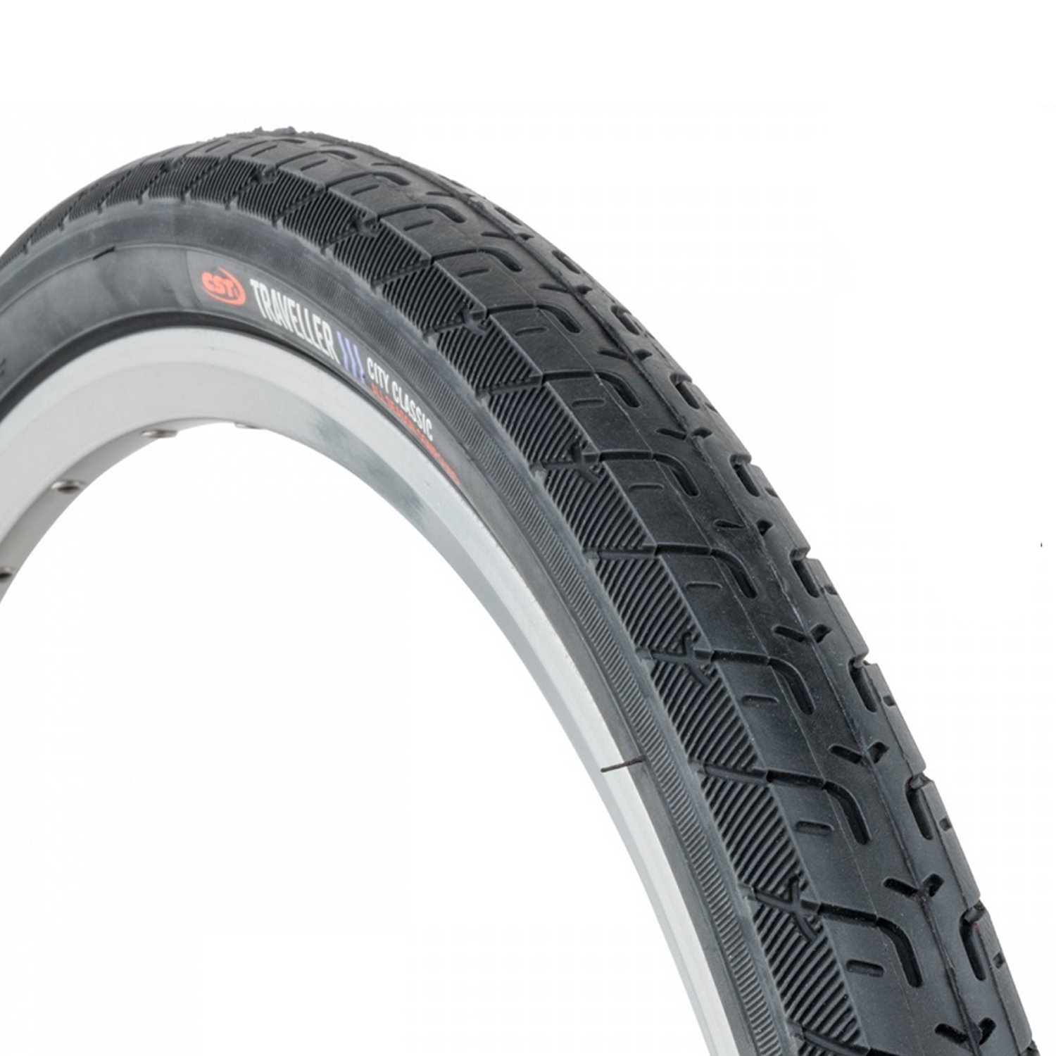 

Велопокрышка AUTHOR TRA-CITY, 26"х1,5, слик, 27 TPI (CST логотип), черный, 8-37596405