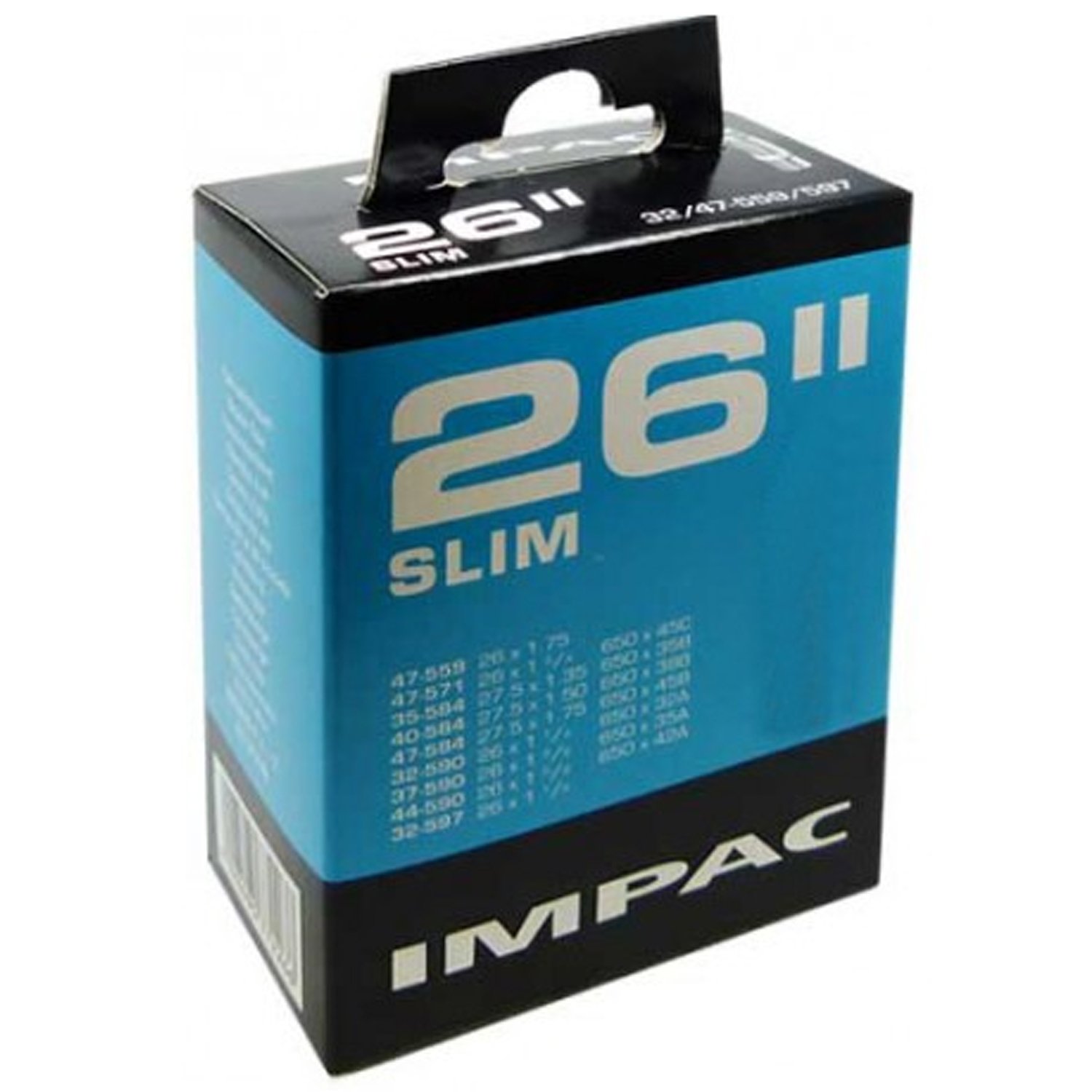 

Камера велосипедная Schwalbe IMPAC AV26"Slim, 32/47-559/597, IB AGV 40мм, 70400450