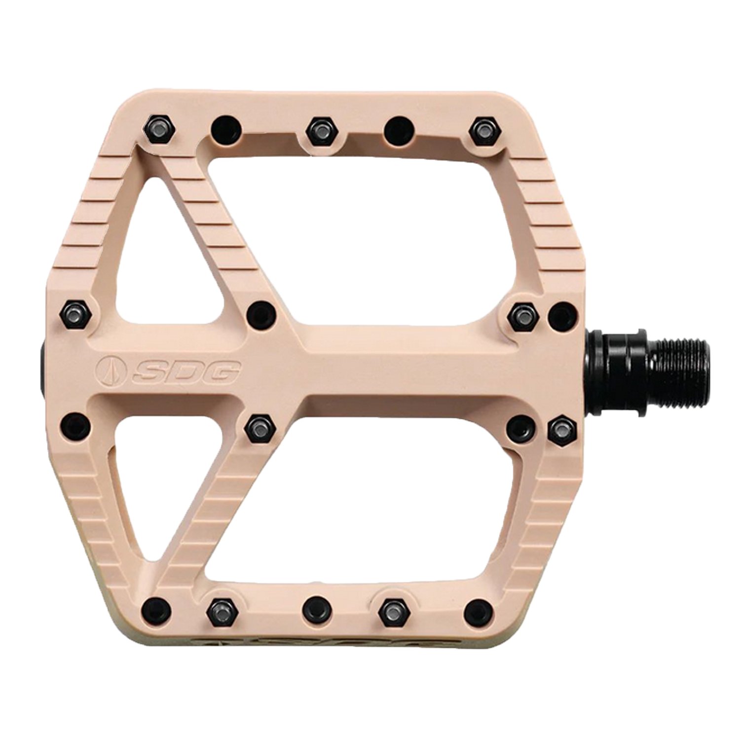 

Педали велосипедные SDG Composite, 110х105х17 мм, 9/16", Tan, 00035DS