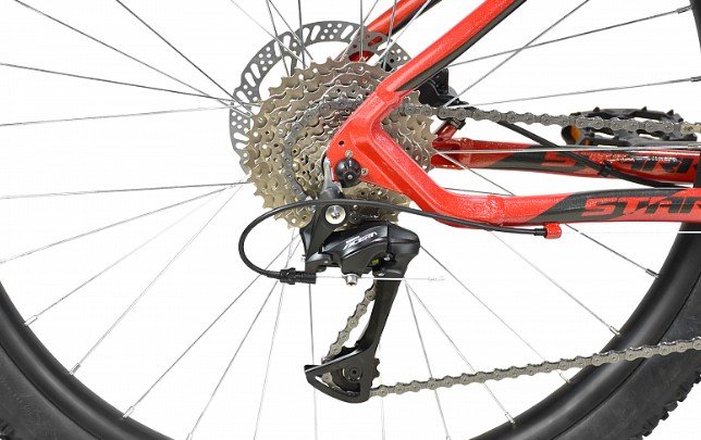 Горный велосипед Stark Tactic 27.4 HD красный металлик/никель 18