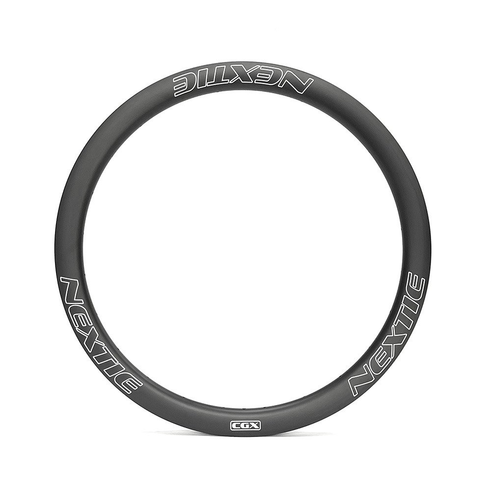 

Обод карбоновый NEXTIE, Gravel 29мм (45мм высота), двойной, 470 грамм, 24 спицы, чёрный матовый, NXT45GR-24