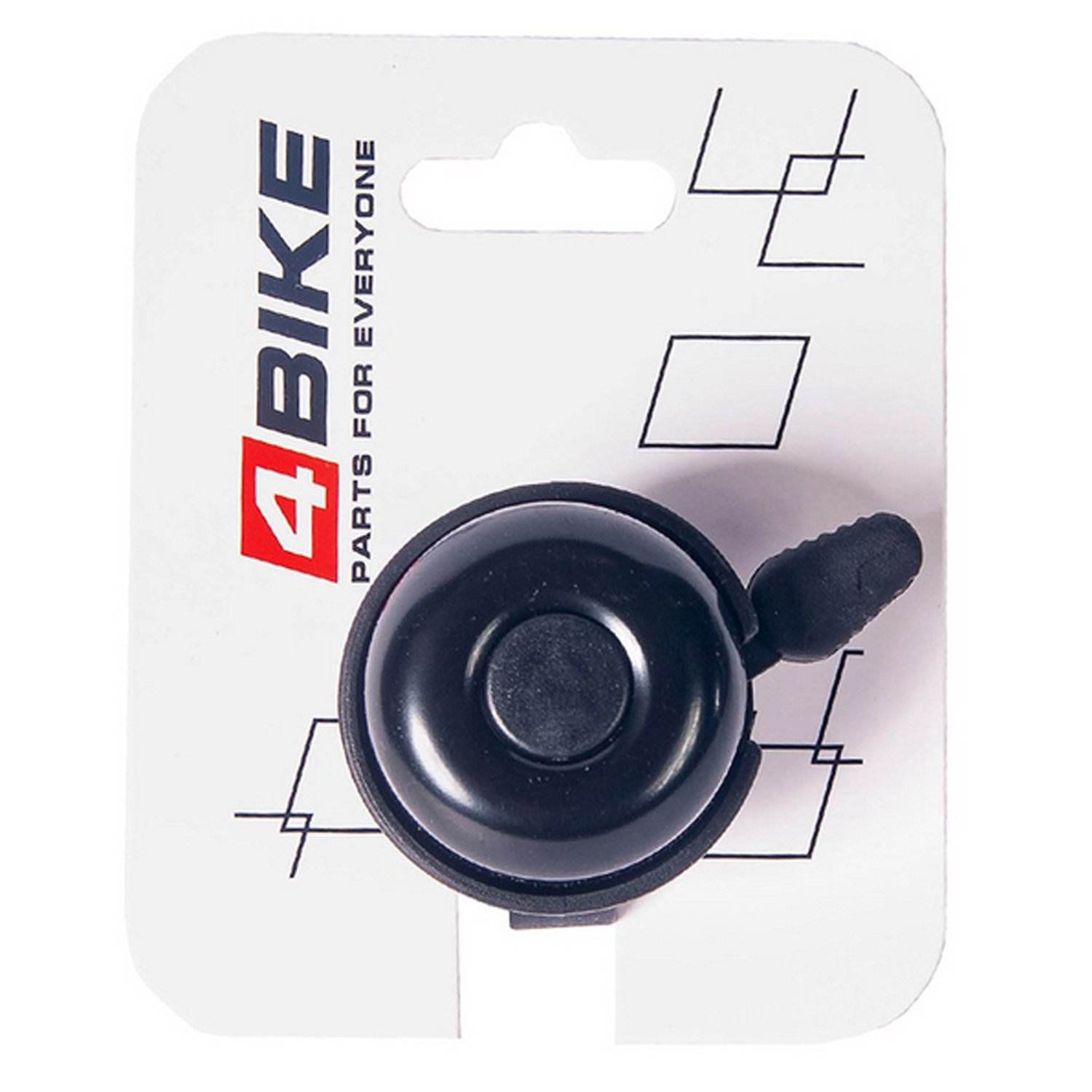 

Велозвонок 4BIKE BB3207-Blk, алюминий+пластик, D-40 мм, черный, ARV000158