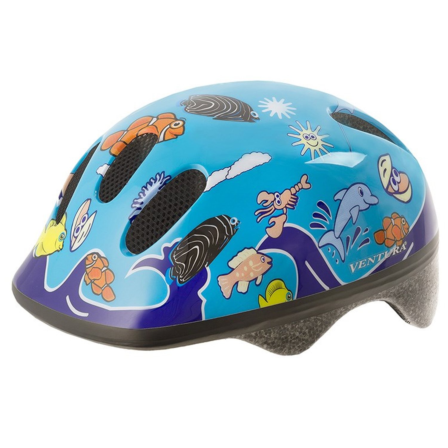 

Велошлем M-WAVE KID-S Sea Land, детский, 731000, Голубой