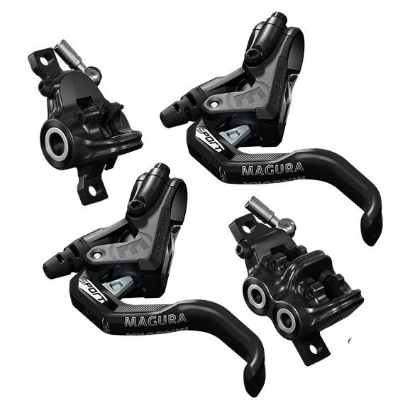 

Тормоз велосипедный Magura MT Trail Sport Disc Brake - Set FW+RW-black/ mystic grey, комплект передний + задний, 2701389