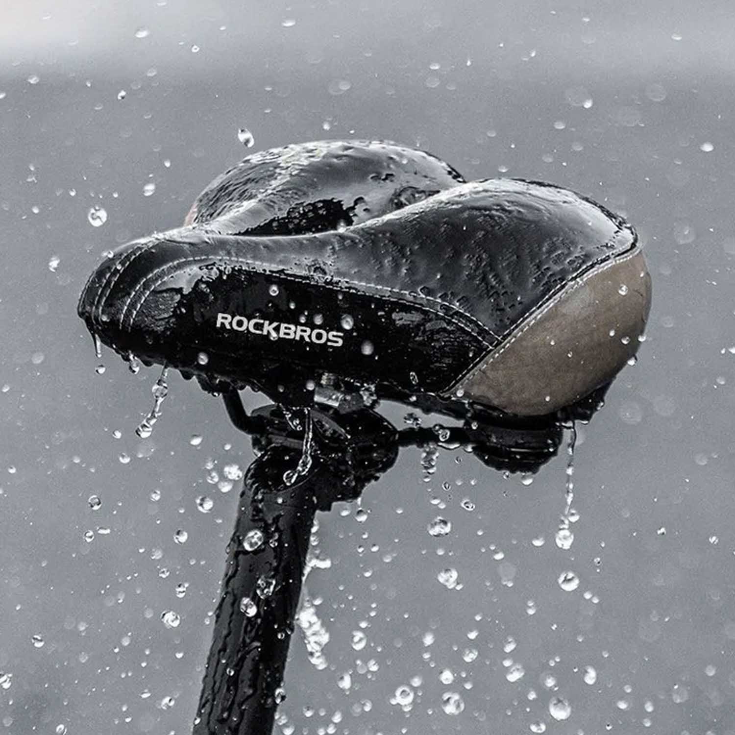 фото Велоседло rockbros, с фонариком, черный, rb_fu-5700l