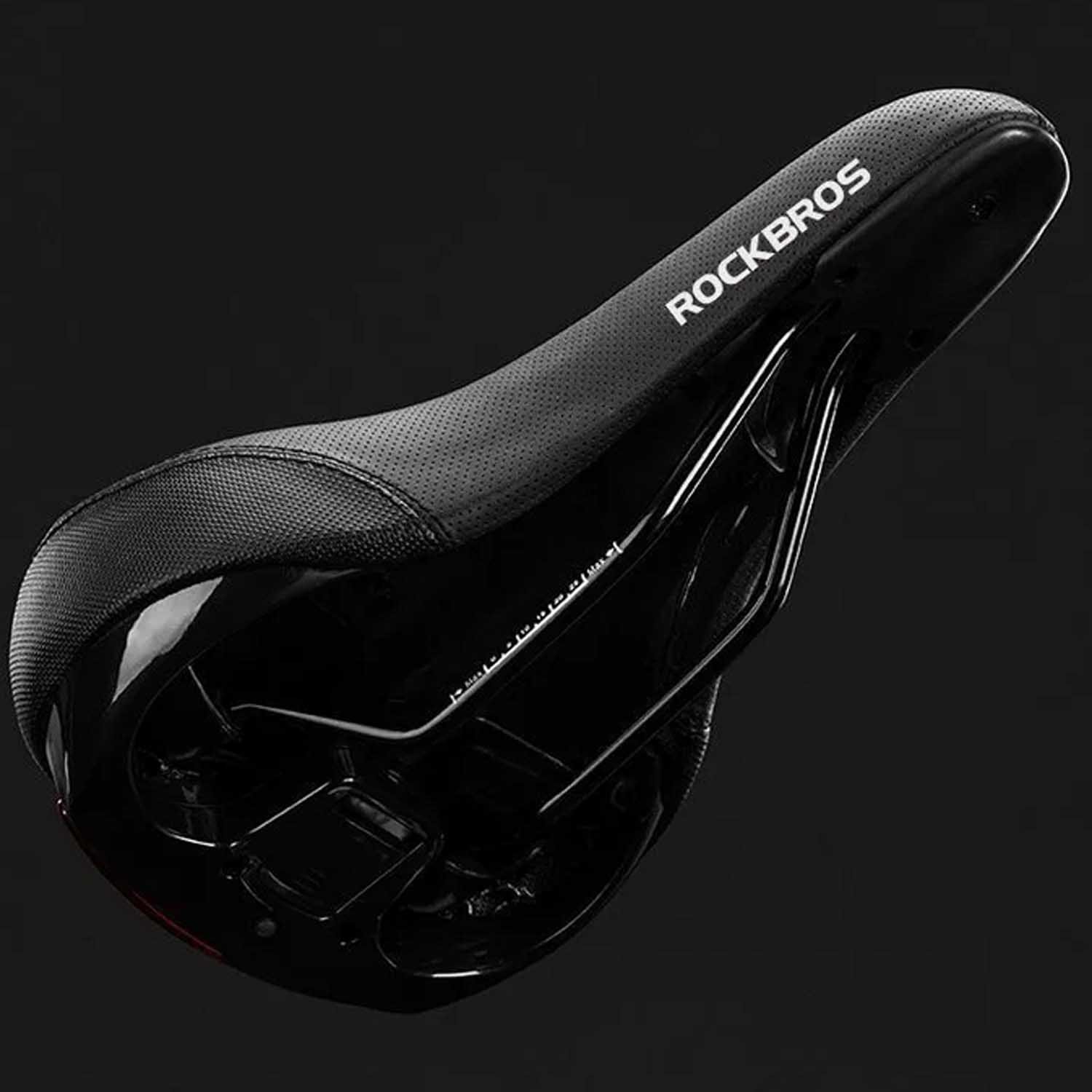 фото Велоседло rockbros, с фонариком, черный, rb_fu-5700l