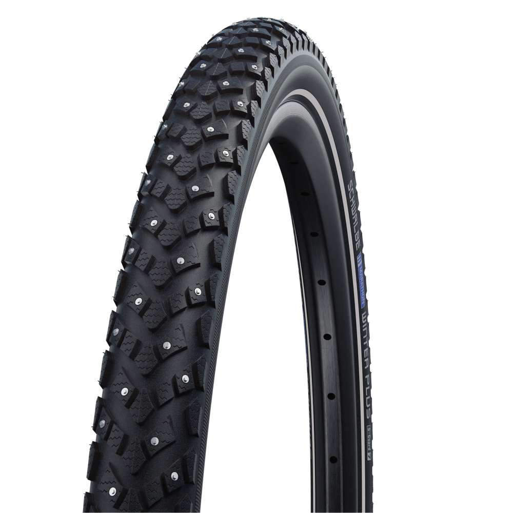 

Велопокрышка Schwalbe MARATHON WINTER PLUS 26x2.15, проволочный корд, 188 шипов, 11159241, Черный