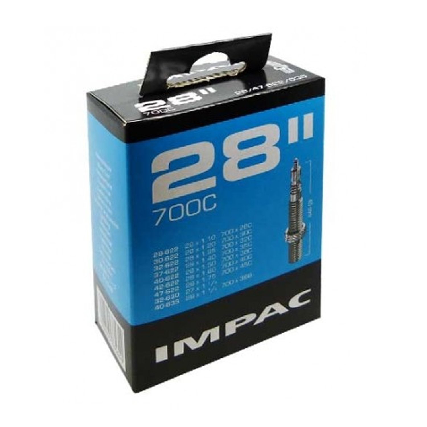 

Камера велосипедная Schwalbe IMPAC SV28", 28/47-622/635, IB 40мм, бутиловая, 70400063