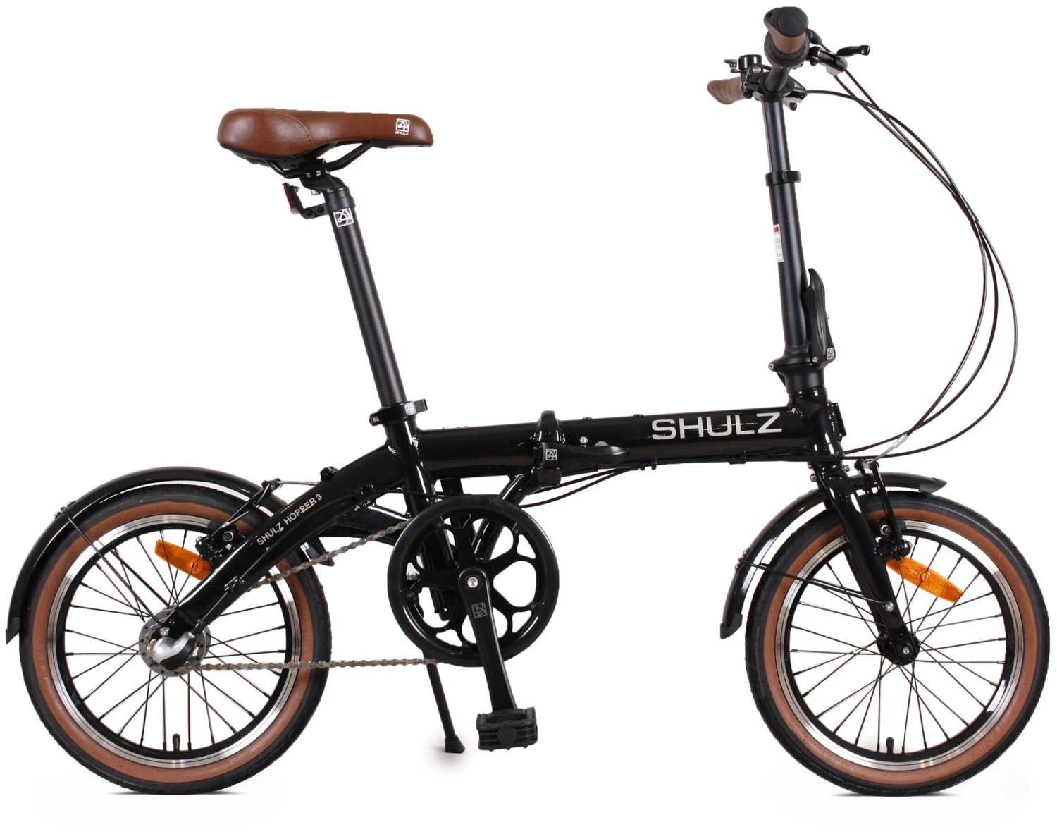 Складной велосипед SHULZ Hopper 3, black/черный YS-768, 2021, 2000008311625 зажим chilli clamp hic 3000 5000 для самоката 2021 black cec0011