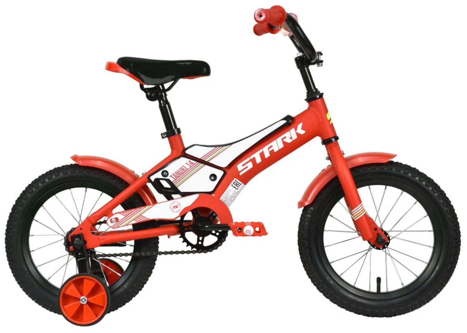 Велосипед детский Stark Tanuki 14 Boy, 2023, цвет красный