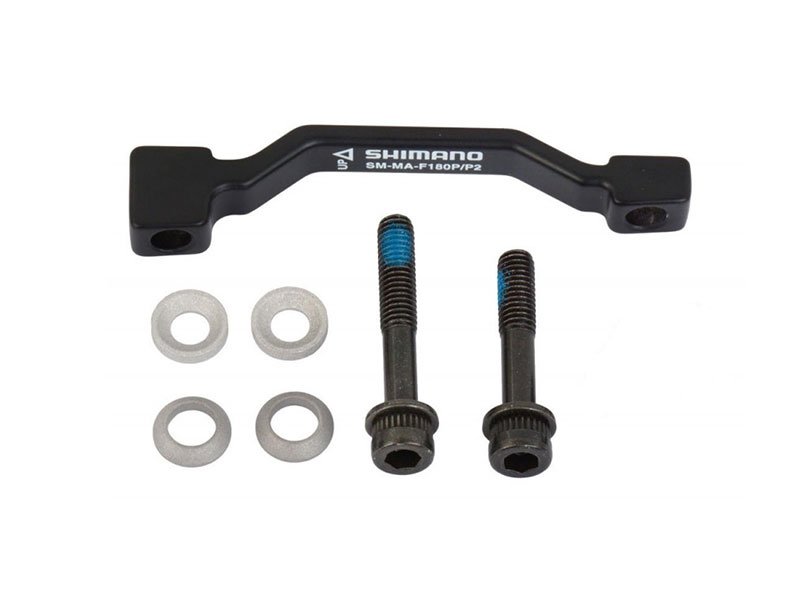 Адаптер дискового тормоза велосипедный Shimano, Adapter PM/PM 203mm, A250524 адаптер дискового тормоза shimano disc brake sm ma f160p d disc brake adapter from pm calliper to fla a217245