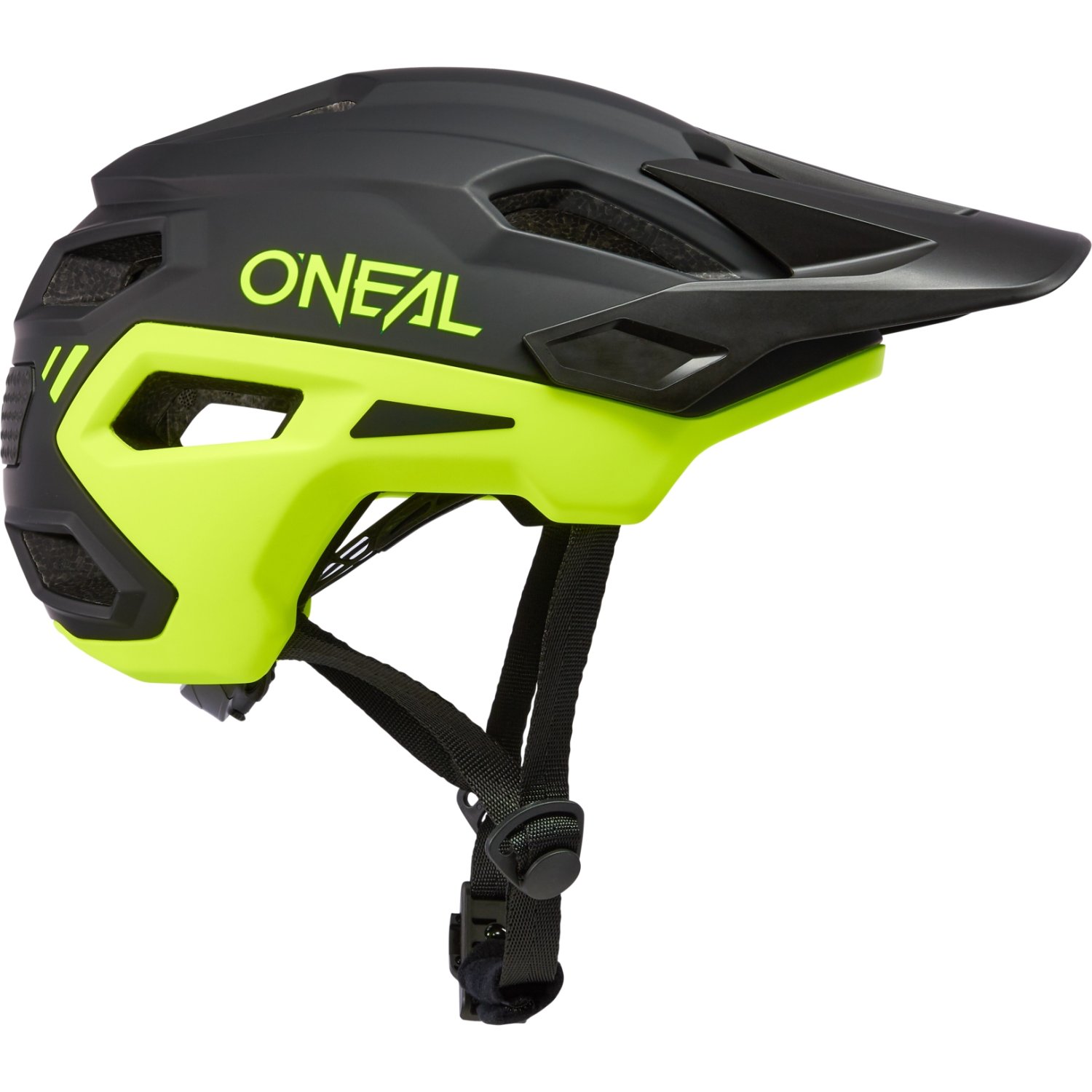 Шлем O'Neal TRAILFINDER Helmet SPLIT V.23 black/neon yellow S/M (54-58 cm), 0013-032 шлем o neal trailfinder helmet split v 23 gray black s m 54 58 cm 0013 022
