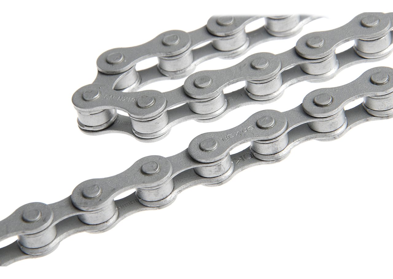 Цепь Shimano, CN-NX10, Singelspeed chain, 1/2' x 1/8', 114 glides, ind. packed, A107651
