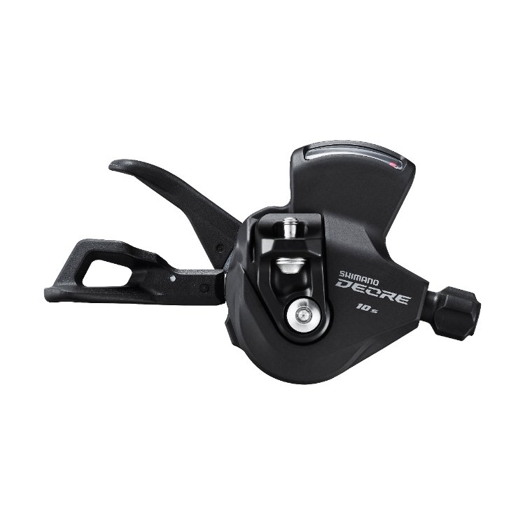Манетка Shimano DEORE, SL-M4100-R, 10-speed, I-Spec, brake-lever mounting, Rapidfire Plus, ri, A253241 манетка shimano deore sl m6100 r 12 speed rapidfire plus with gear indicator cable 2050m a253252