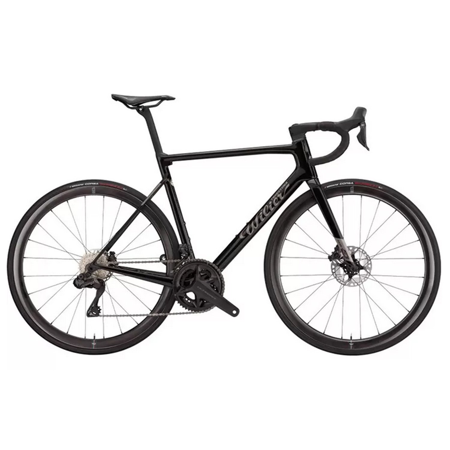  Шоссейный велосипед Wilier Zero SLR Disc Ultegra Di2 Cosmic SL32, 28, 2023, E000LN 4E3 (Размер: M (170-180 см), Цвет: Черный лакированный)
