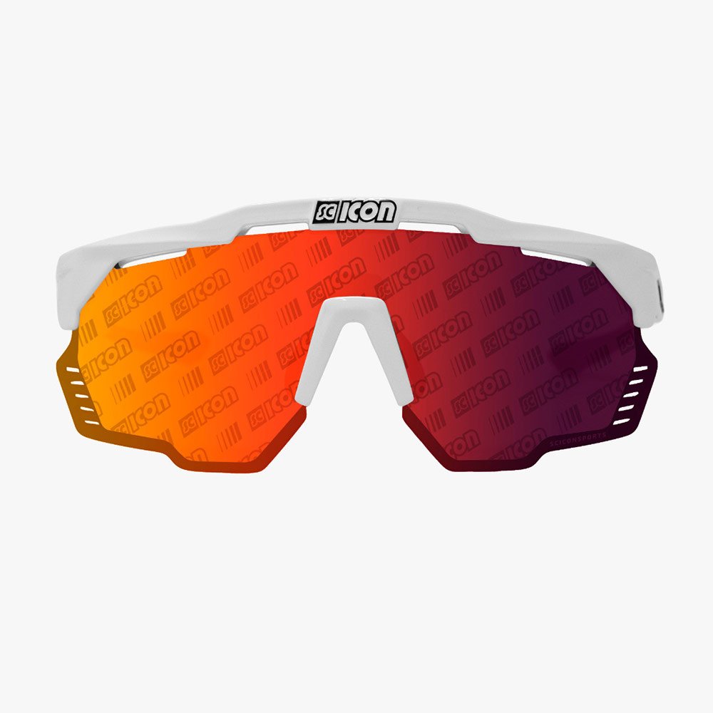 фото Велоочки scicon, aeroshade kunken monogram white multimirror red, ey31130800