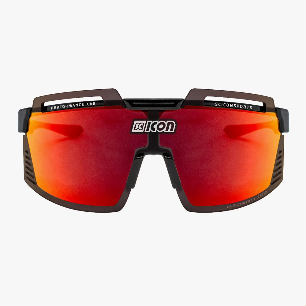 фото Велоочки scicon, aerowatt foza black multimirror red + rain clear, ey38060200
