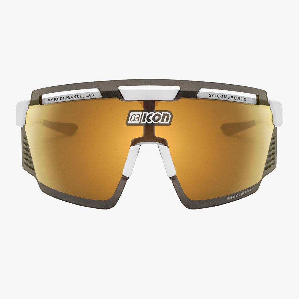фото Велоочки scicon, aerowatt white multimirror bronze + rain clear, ey37070800