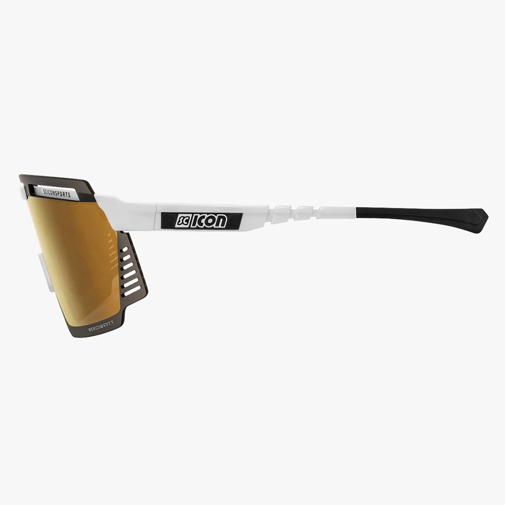 фото Велоочки scicon, aerowatt white multimirror bronze + rain clear, ey37070800