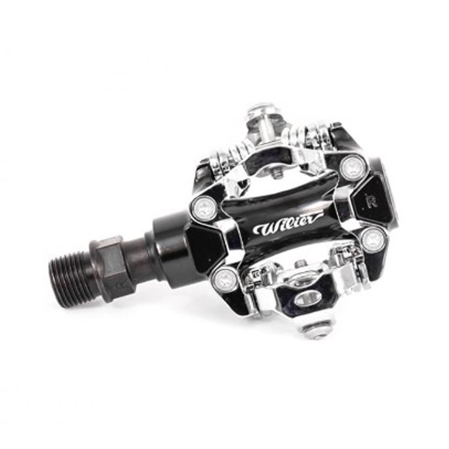 

Педали велосипедные MTB Wilier SPD + шипы, 80*60 мм, серебристый, PD-SM01