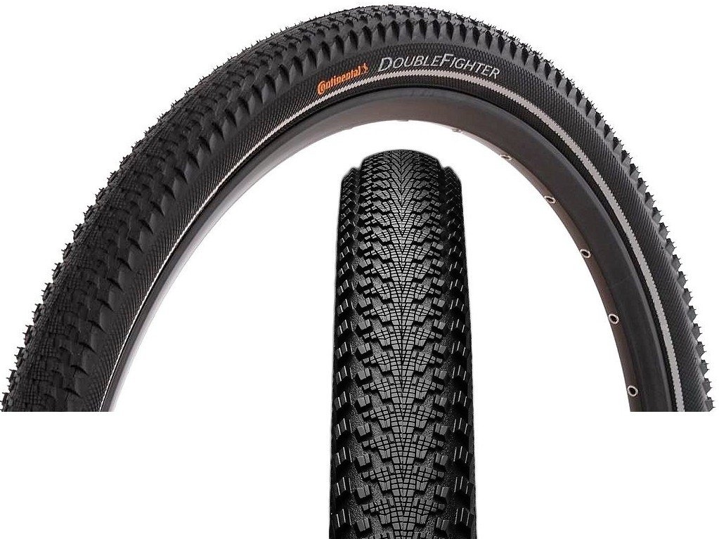 Покрышка Continental, Tires, Double Fighter III, 24x1,75 (47-507), wired, colour: black Reflex, Sport, weight, A229552 покрышка велосипедная continental ride city 37 622 28x1 3 8x1 5 8 clincher colour black reflex punct a235330