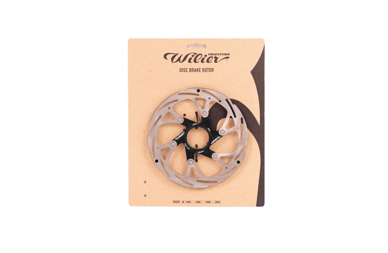 

Диск тормозной Wilier Light 140mm Center Lock, RDC02-140, Серебристый
