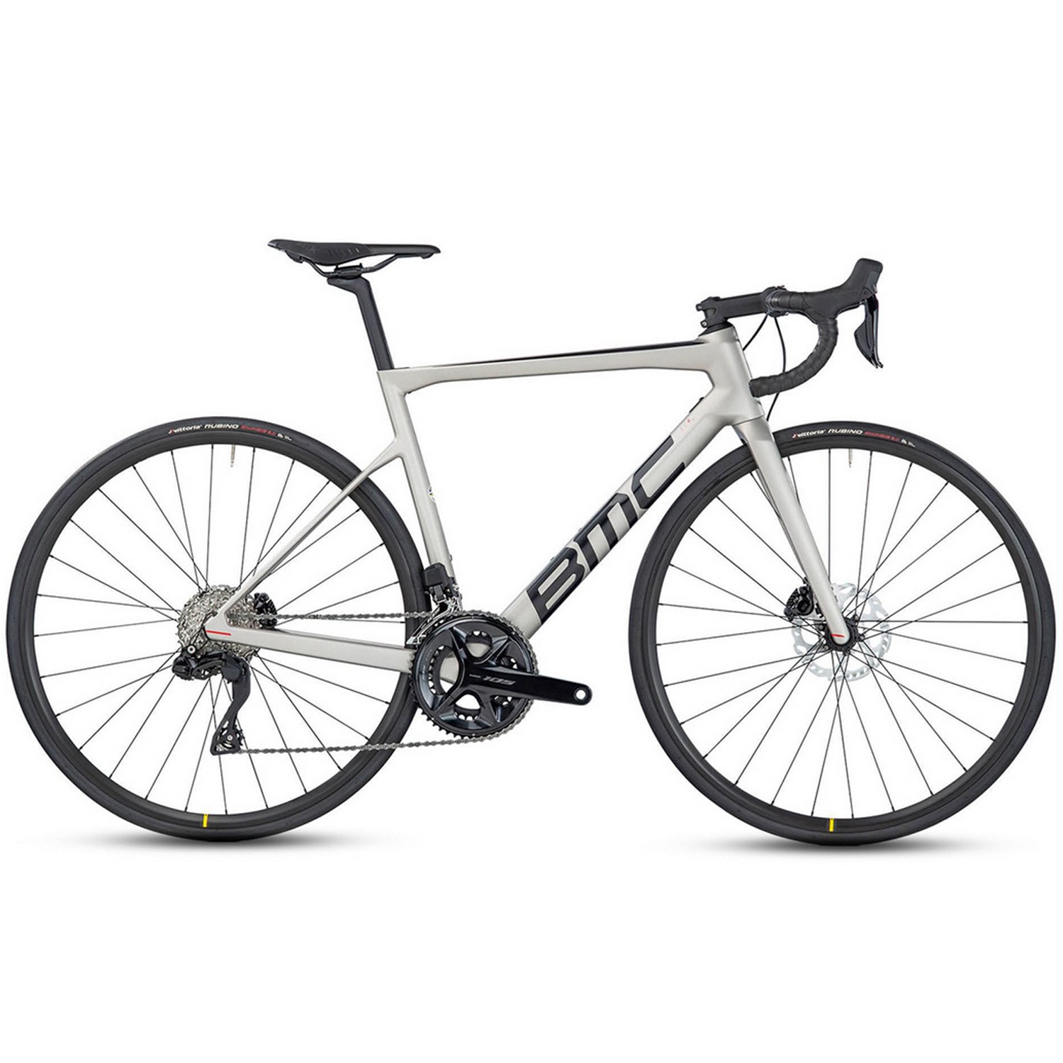  Велосипед шоссейный BMC Teammachine SLR FIVE 105 Di2, 28, Grey/Black/Red, 2023, SLRFIVE (Размер: 51 (166-174 см), Цвет: Grey/Black/Red)