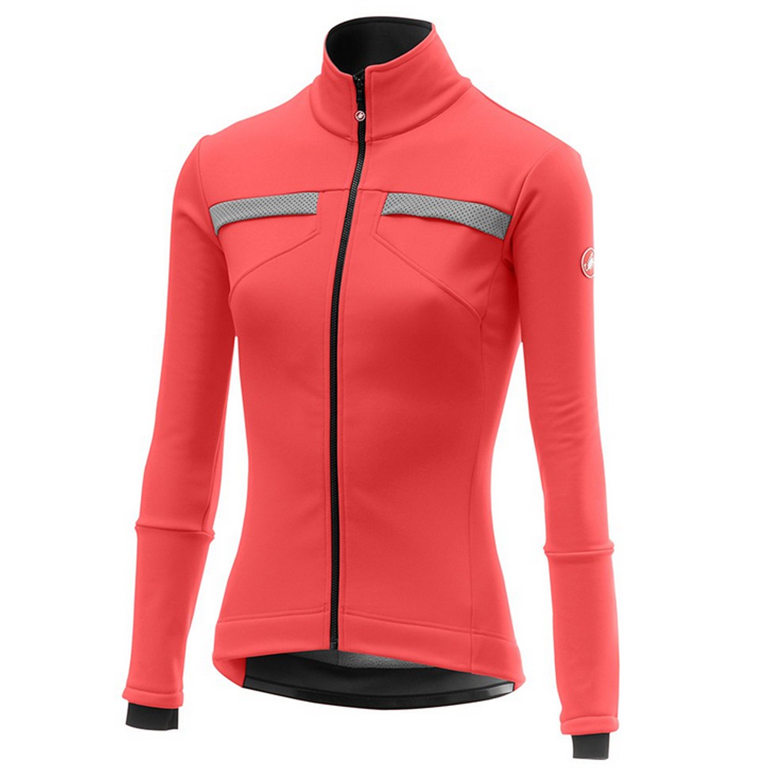  Куртка Castelli DINAMICA, женский, розовый/серый, 4518541 (Размер: L, Цвет: Розовый/серый)