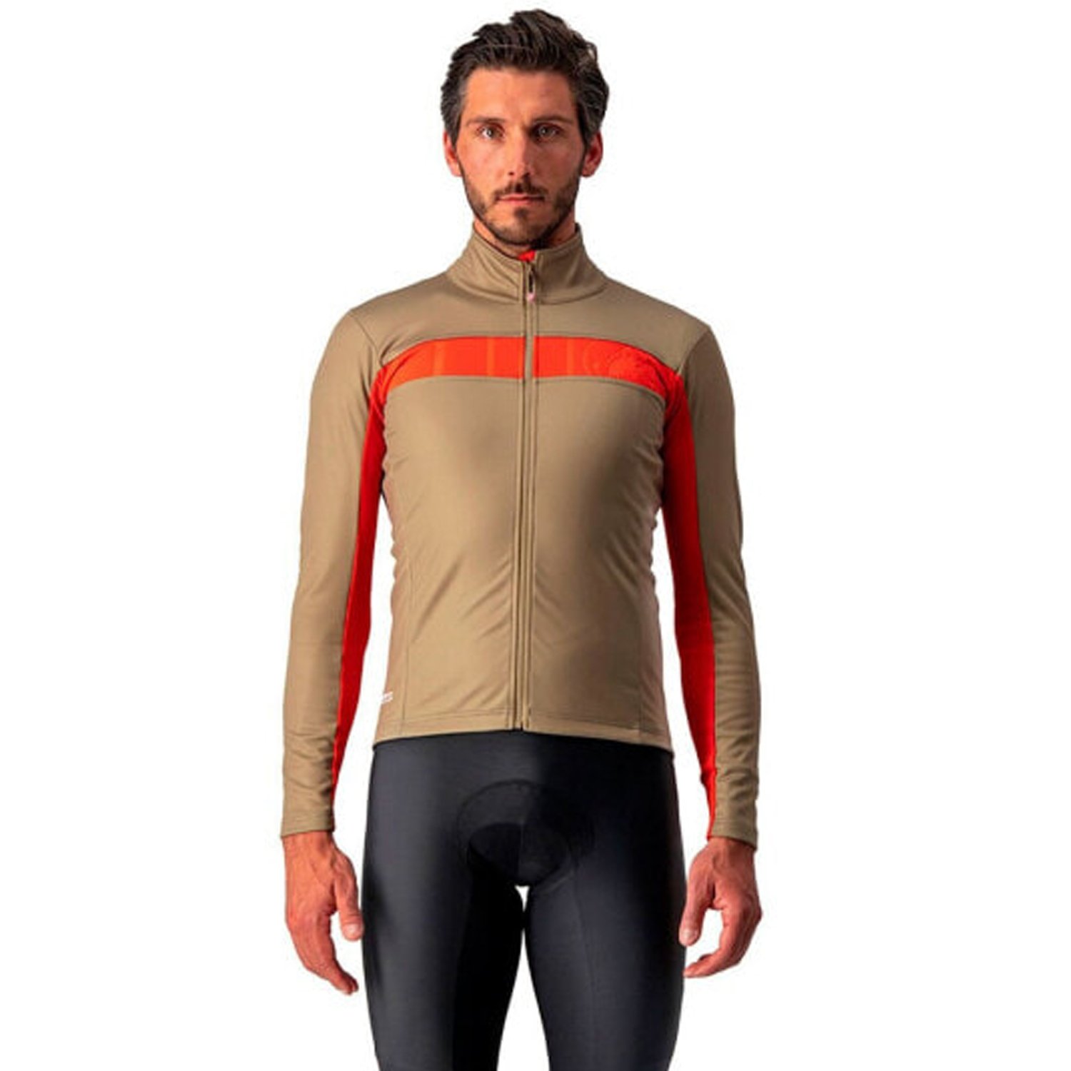   ВашВелосипед Велокуртка Castelli MORTIROLO VI, мужская, оливковый/красный, 4520506 (Размер: XXXL, Цвет: Оливково/красный)